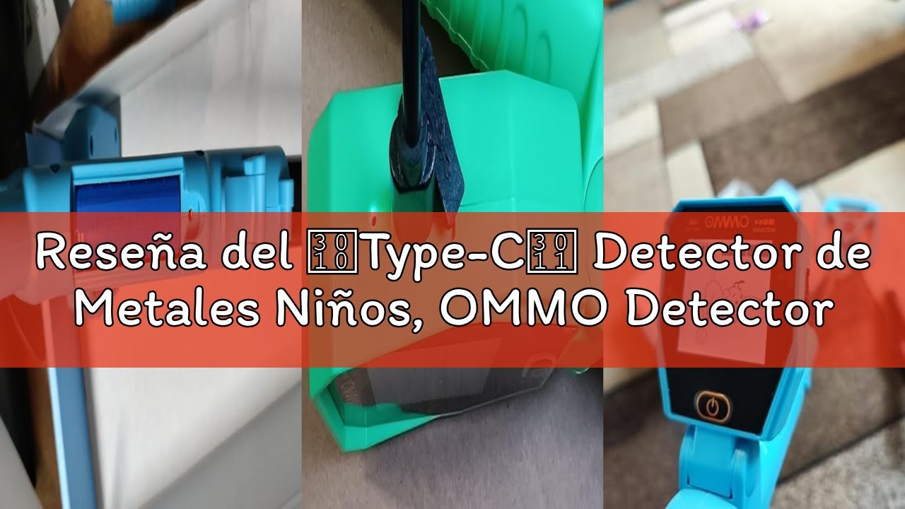 Reseña del 【Type-C】 Detector de Metales Niños, OMMO Detector de Metales Recargable con Divertida Pan