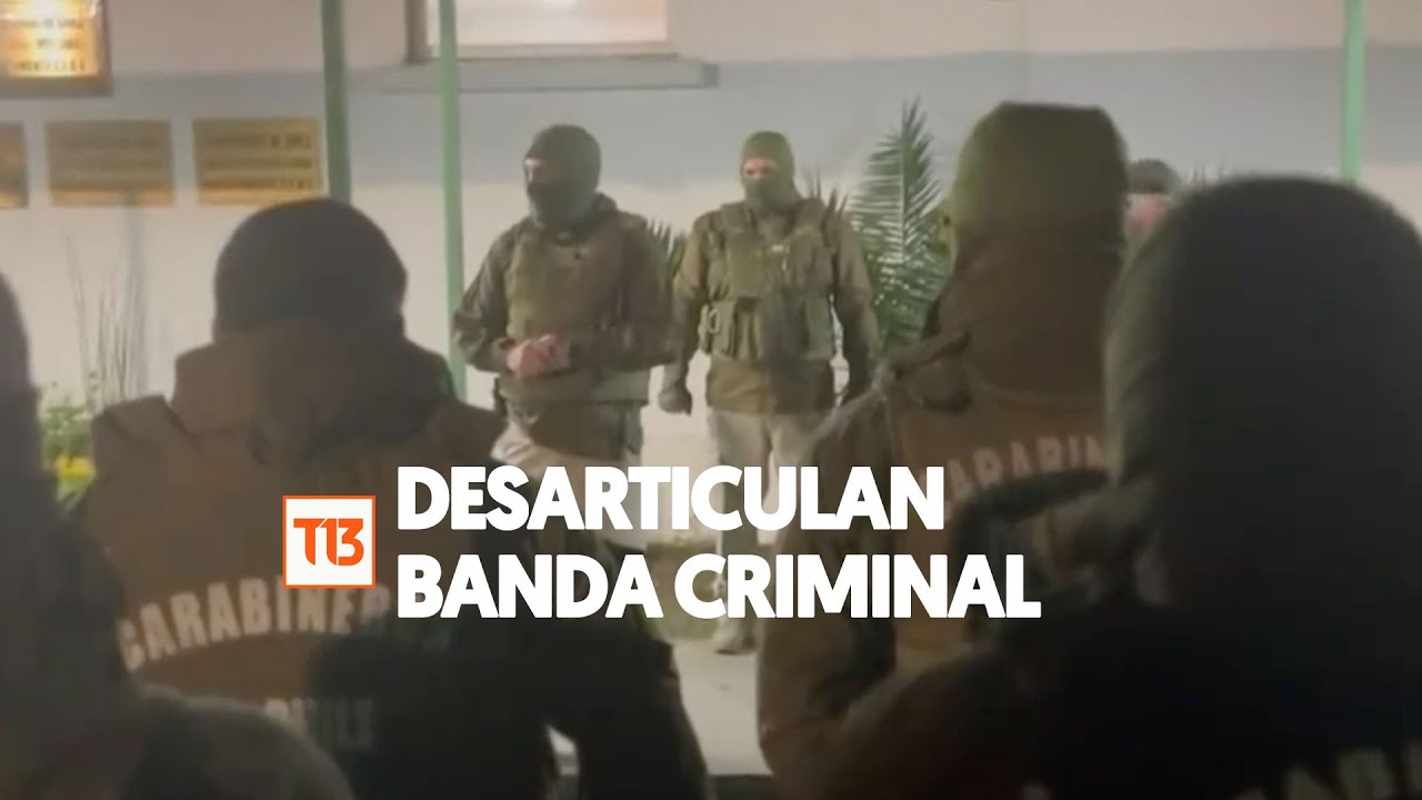 Carabineros detiene a banda que exhibía delitos en redes sociales