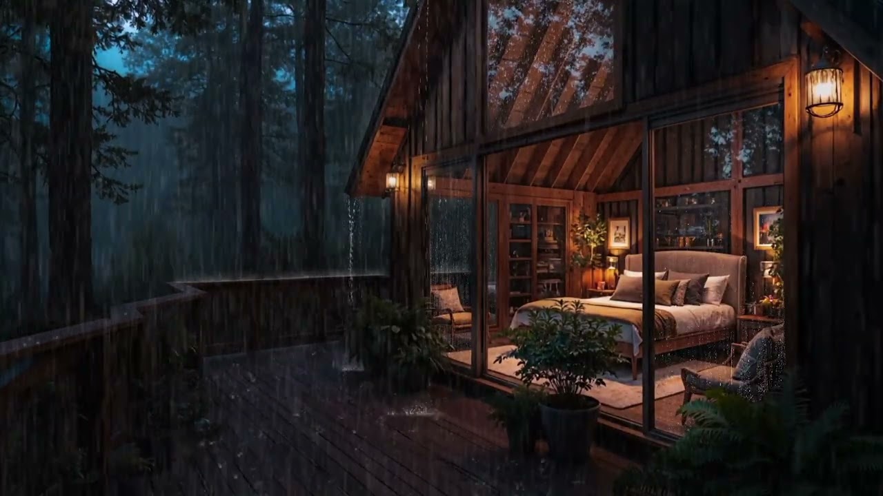8 Hours Forest Rain Therapy | Heal the Mind & Drift into Deep Sleep 🌧️😴