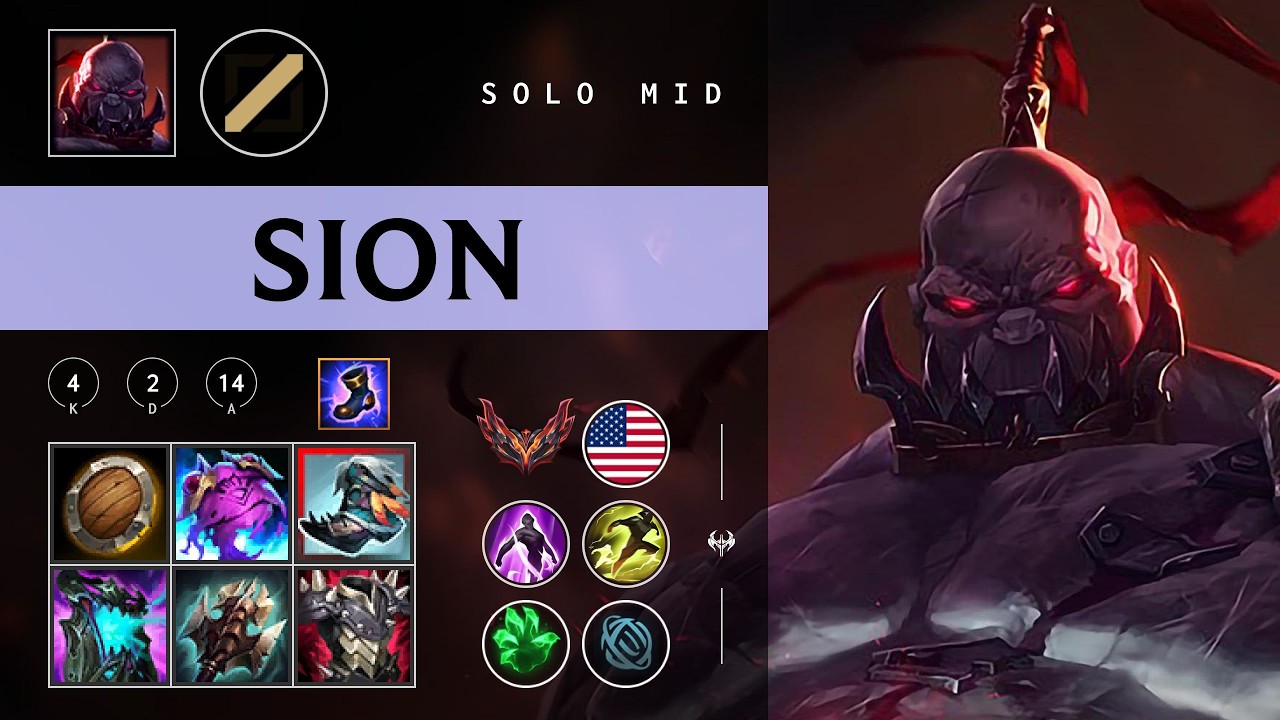 Sion Mid vs Anivia - NA Grandmaster Patch 26.05