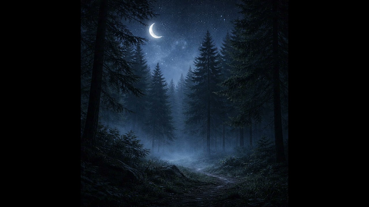 Gentle Forest Night Wind 🌲 Relaxing Nature Sounds for Deep Sleep (1 Hour)