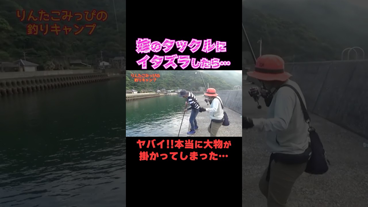 嫁のタックルにイタズラしたら、すごいの釣れちゃった