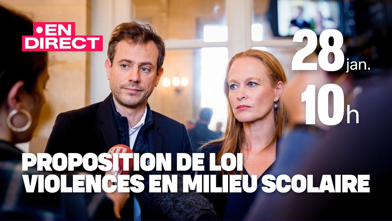🔴 CONFÉRENCE DE PRESSE : PROPOSITION DE LOI CONTRE LES VIOLENCES EN MILIEU SCOLAIRES