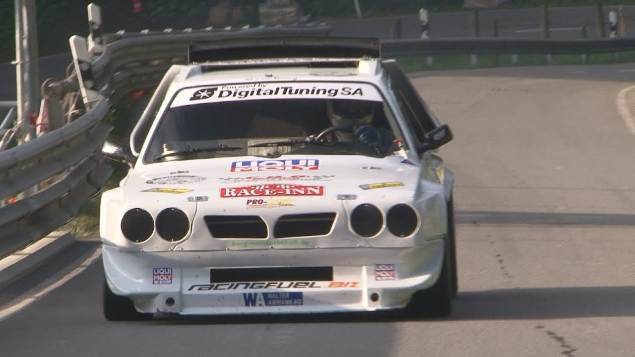 LANCIA DELTA S4, ex-group B at Swiss Hillclimb 2012. Pure Engine Sound! No Music!