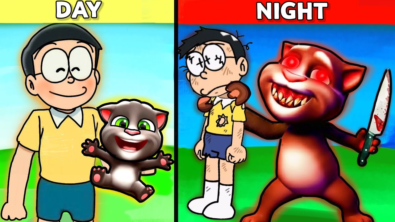Nobita Stuck In EVIL TALKING TOM HOUSE