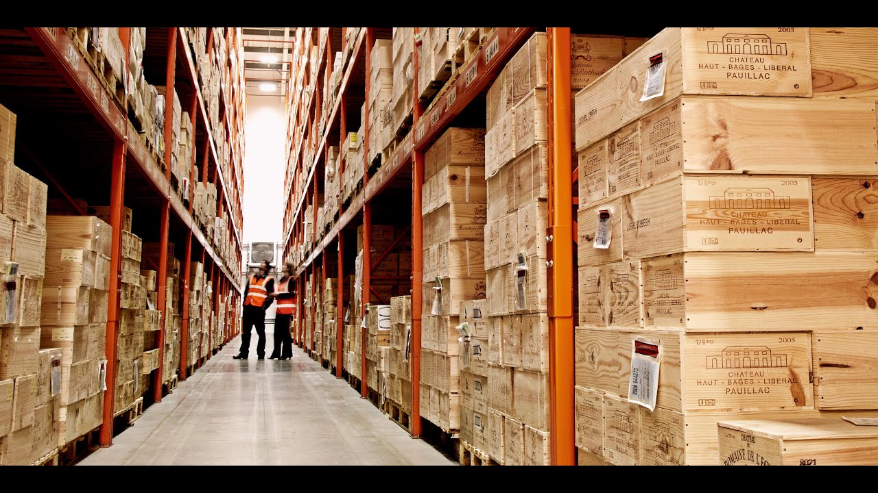 Behind the scenes of our fine wine warehouse