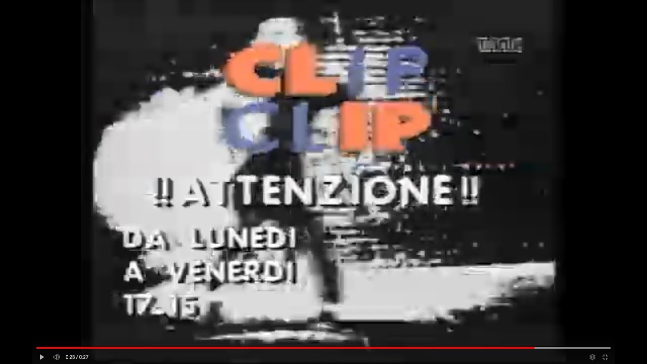Promo Trasmissione Clip Clip Telemontecarlo TMC 1990