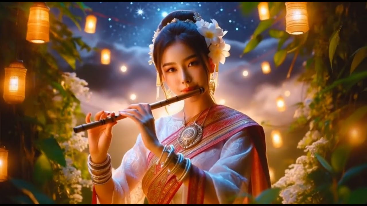 Starry Night Flute Serenade ✨ Traditional Southeast Asian Music