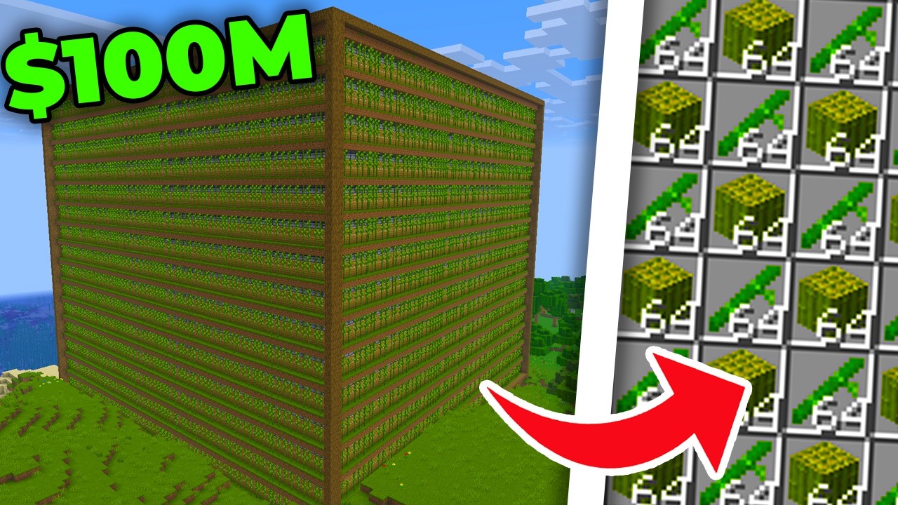 I Made 100M Using Only 1 Bamboo (Donut SMP)