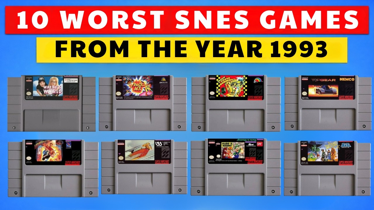 10 Worst Super Nintendo Games From 1993 RANKED