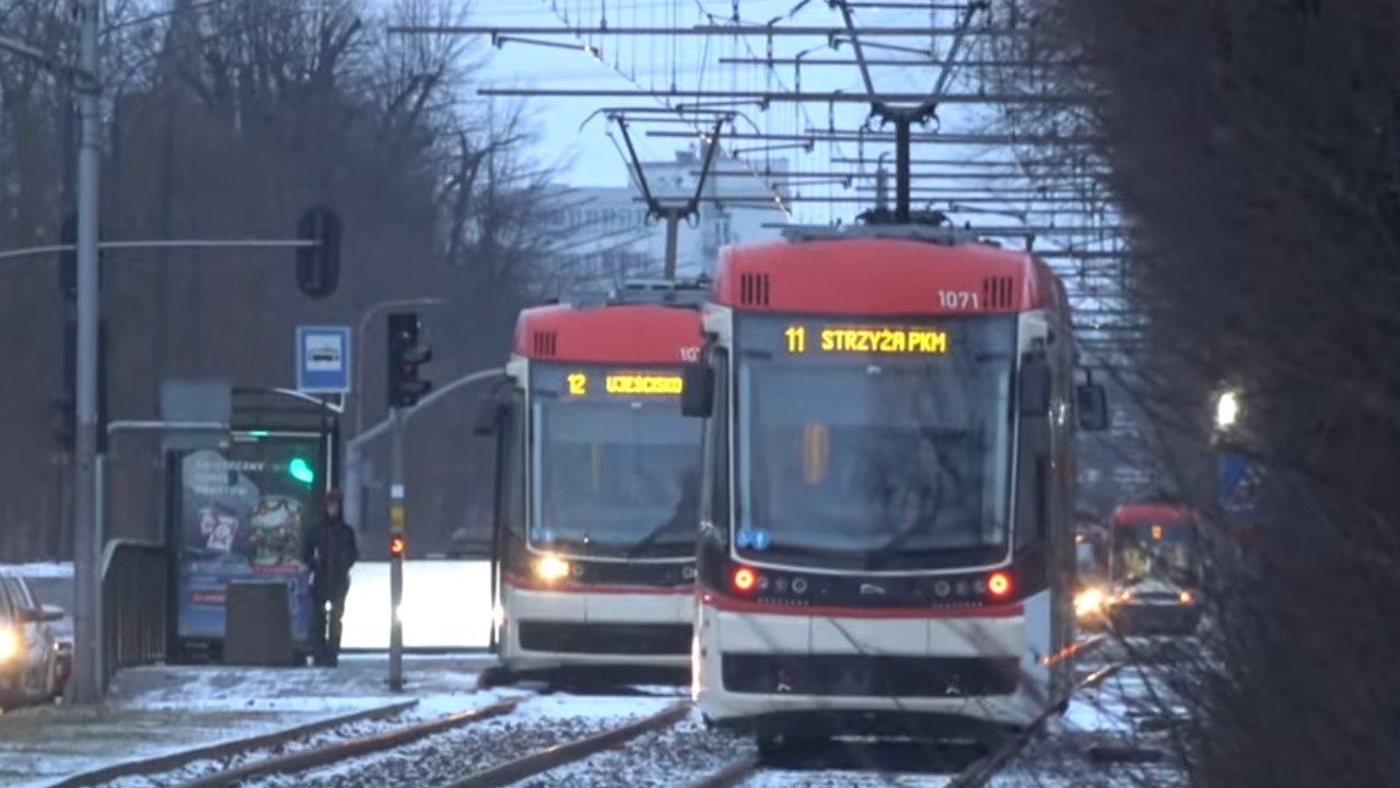 Tram Ride, Gdańsk, Poland ▪ Tram 11 from Odrzańska to Brama Oliwska
