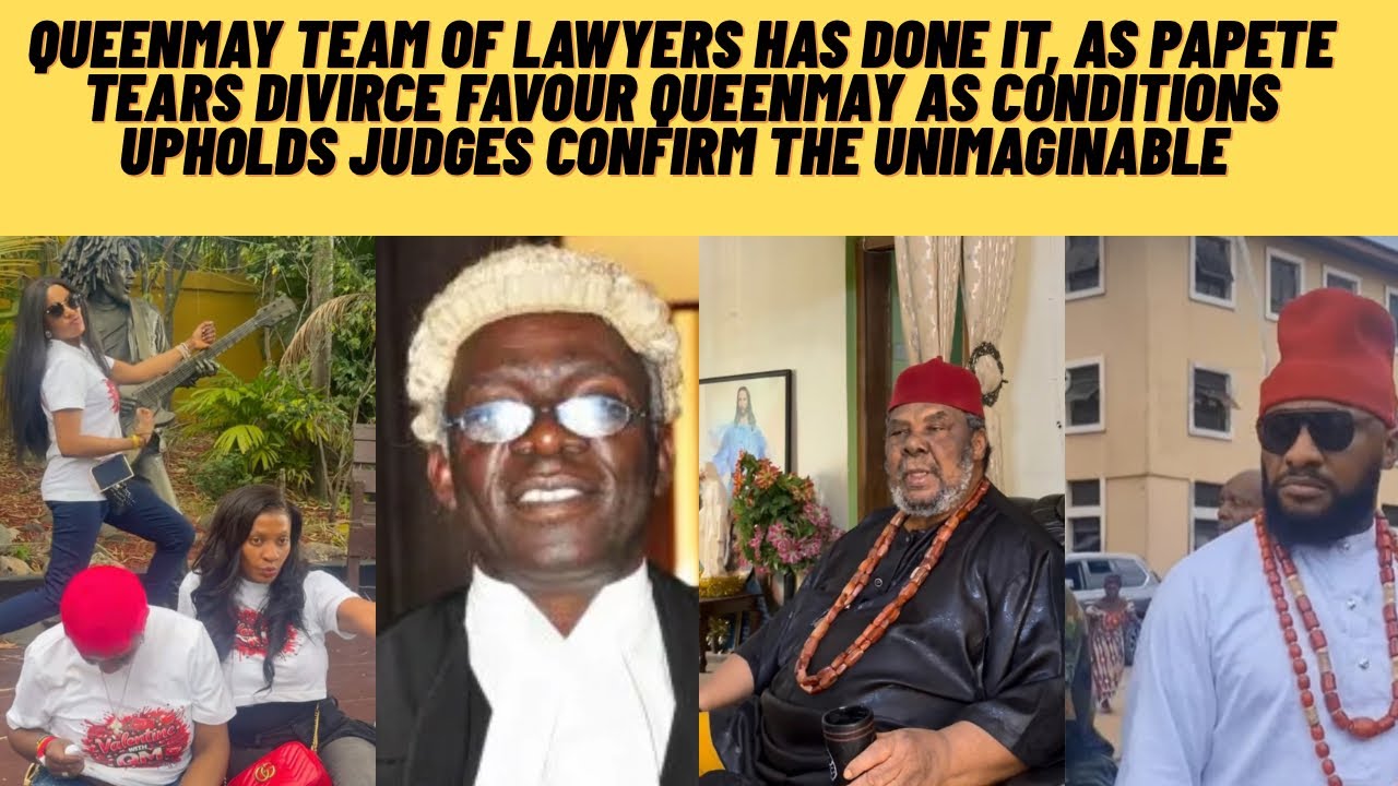 QUEENMAY team of lawyer has done it as papet tears, Divorce favor QMAY,as judges upholds conditions