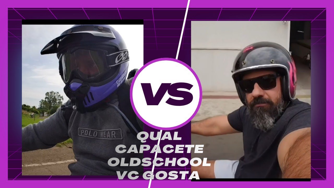 Capacete OldSchool de verdade - veja qual eu utilizo .