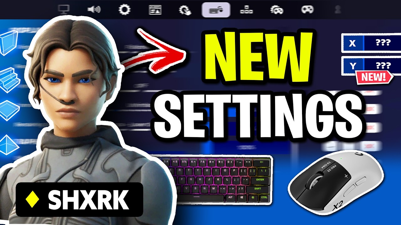 Новые настройки мыши, чувствительность и параметры Fortnite от Shxrk! (2026)
