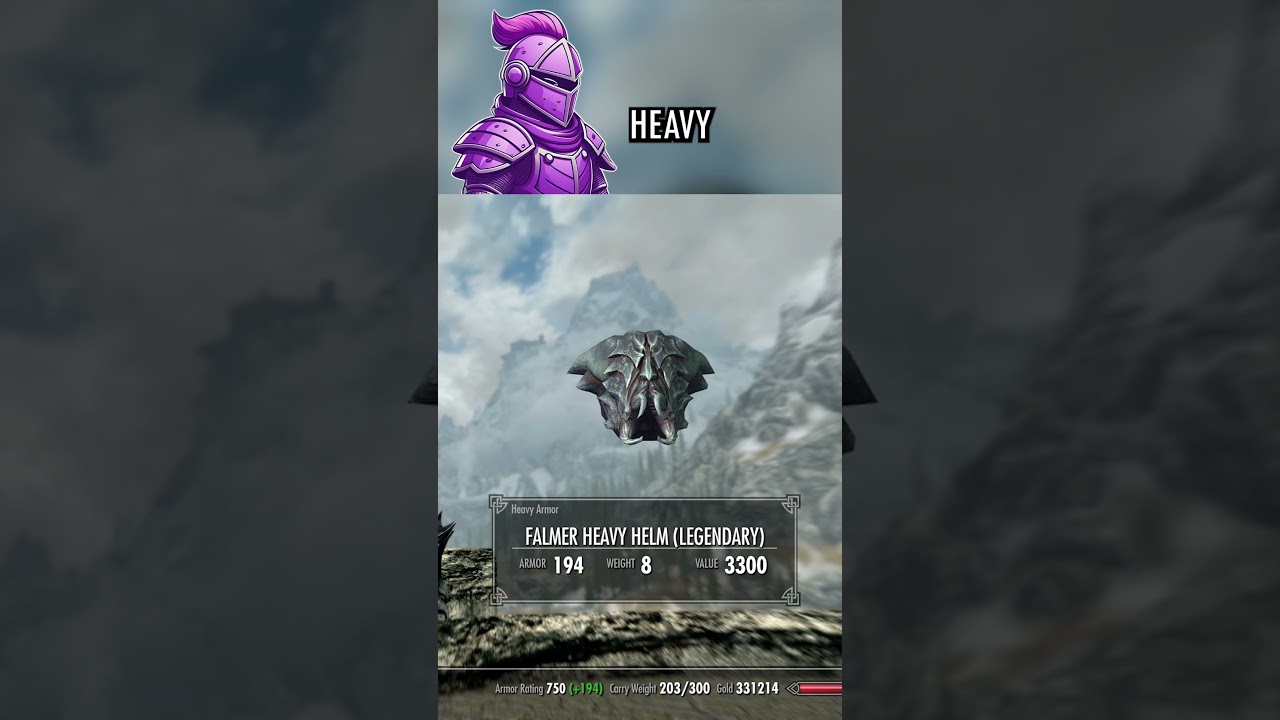 Level 100 LIGHT/HEAVY ARMOR Fast in Skyrim