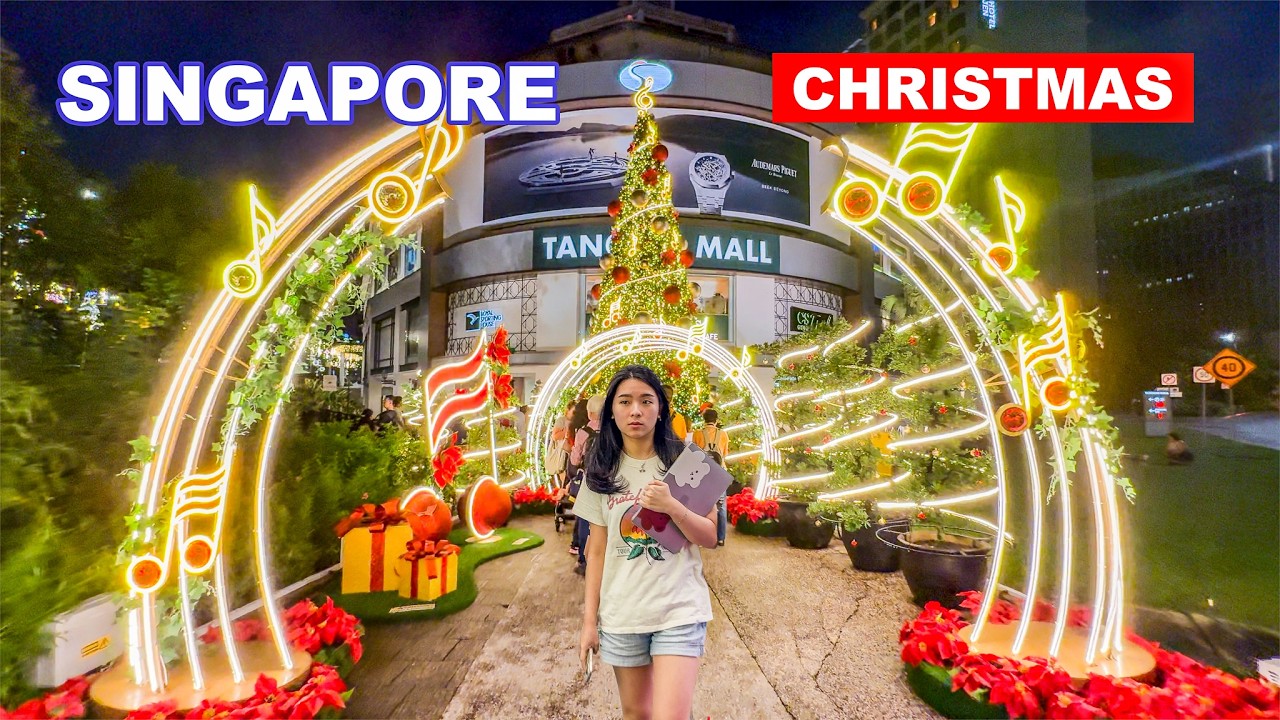 Singapore Longest Christmas Shopping Street Tour | Singapore Christmas Wonderland 🇸🇬🎄😍