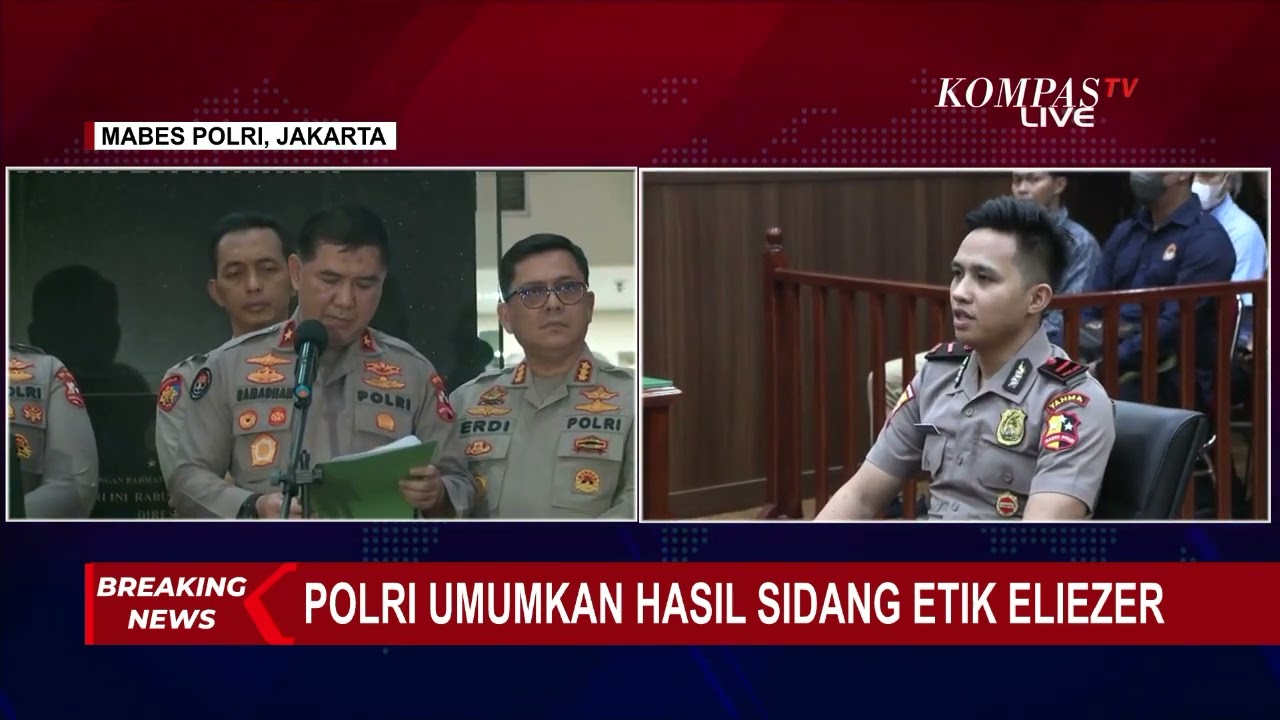 Hasil Sidang Putusan Etik, Richard Eliezer Tetap Jadi Anggota Polri