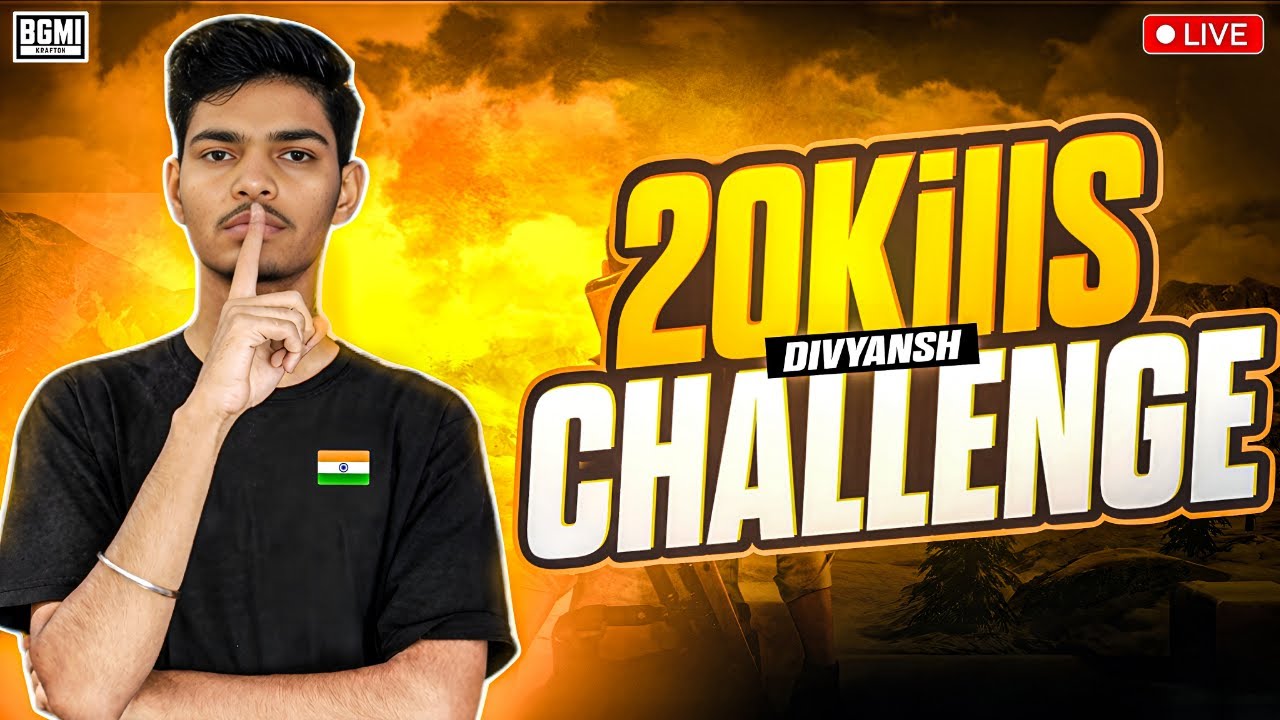 🔴NEW YEAR  BGMI LIVE ll 20 KILLS CHALLENGE STREAM 