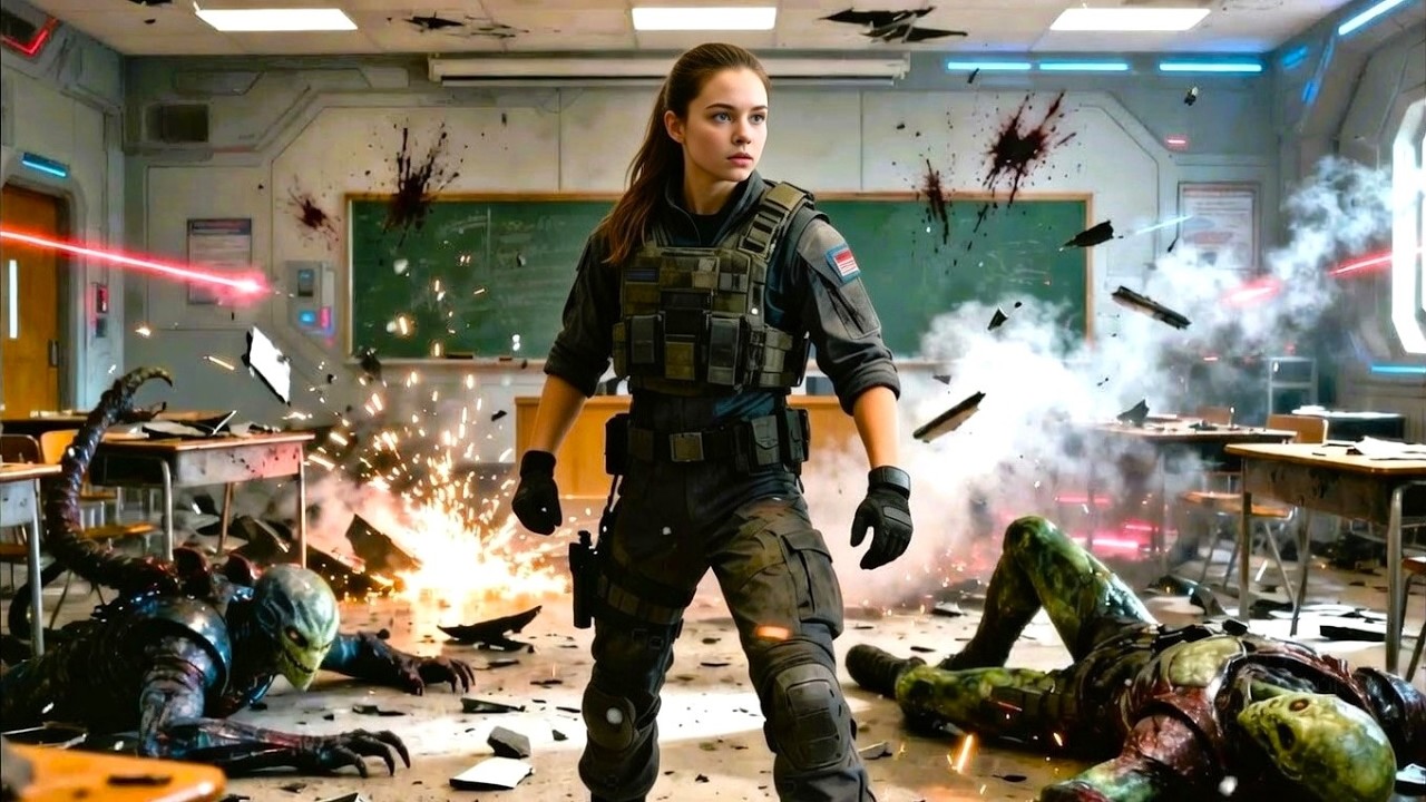 The School Argument Turned Violent | One Human Cadet Dropped Ten Aliens Cold | Sci-Fi Story