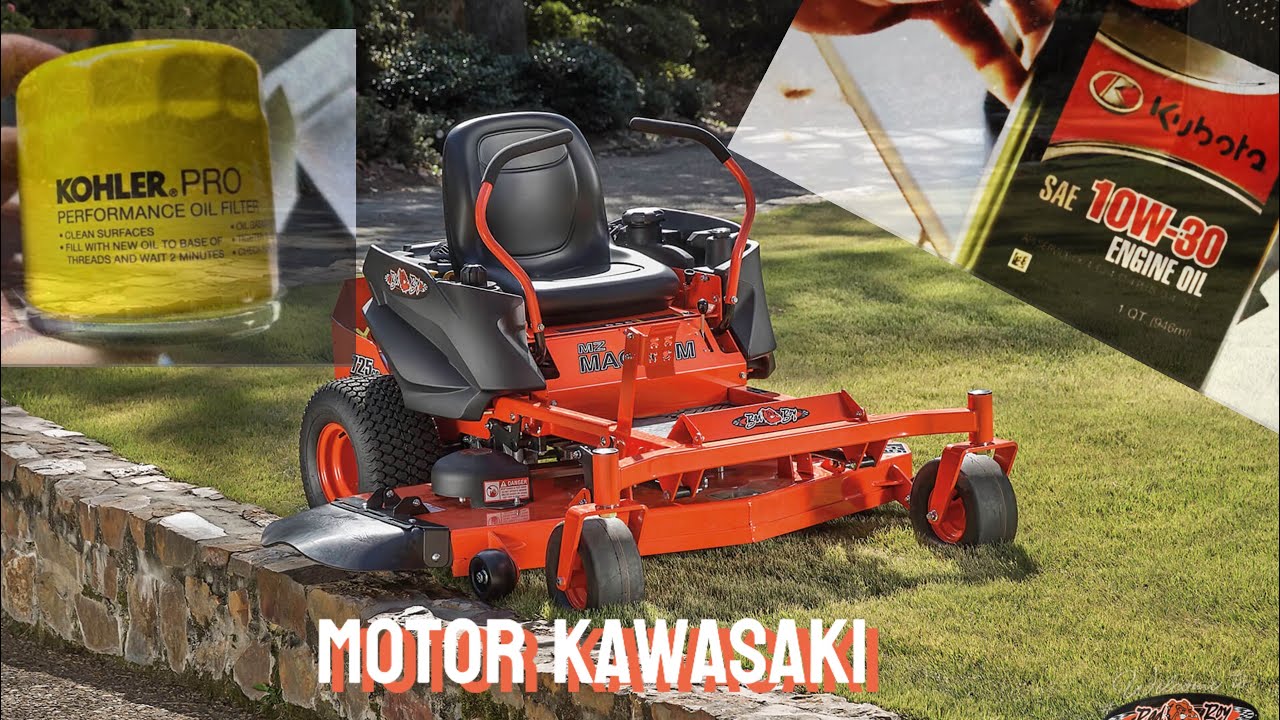 Como cambiar el aceite y filtro, Mz Magnum Bad boy mowers 725cc