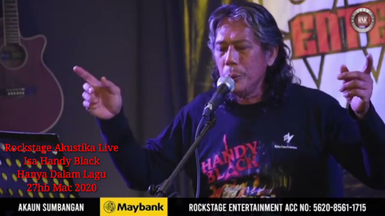 Hanya Dalam Lagu.. Live !! Isa Handy Black.. Rockstage Akustika..