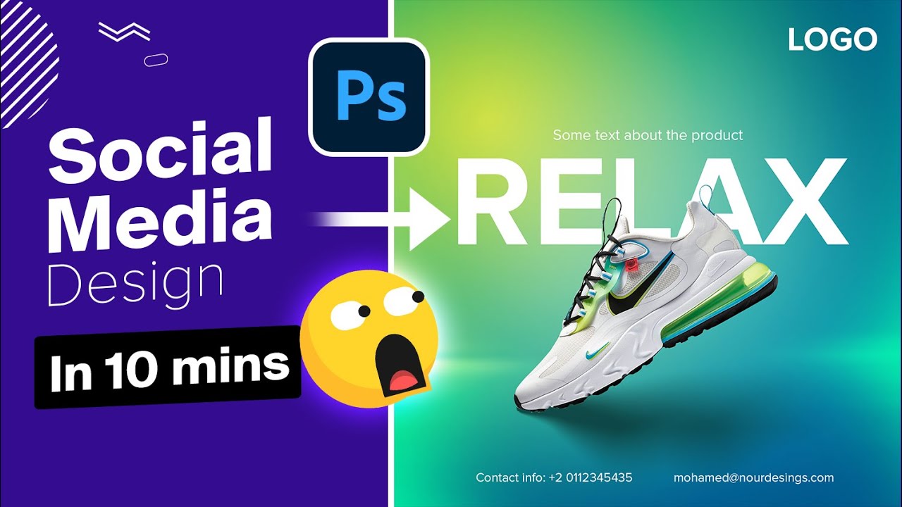 10 минут на создание этой публикации в соцсетях в Photoshop ✅ | рекламный плакат