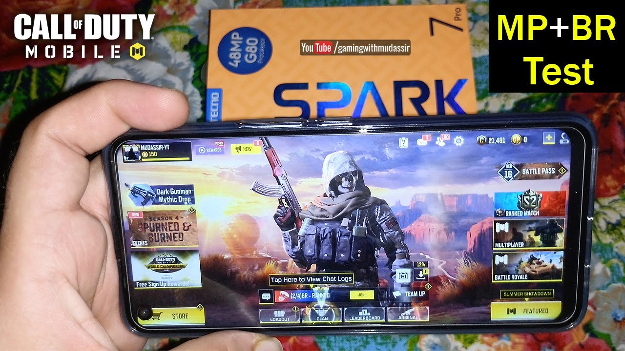 Tecno Spark 7 Pro Gaming Review | Call Of Duty Mobile MP & BR Test