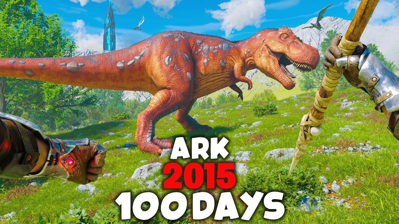 Ark 100 Days, But It's on the Oldest Version of Ark...