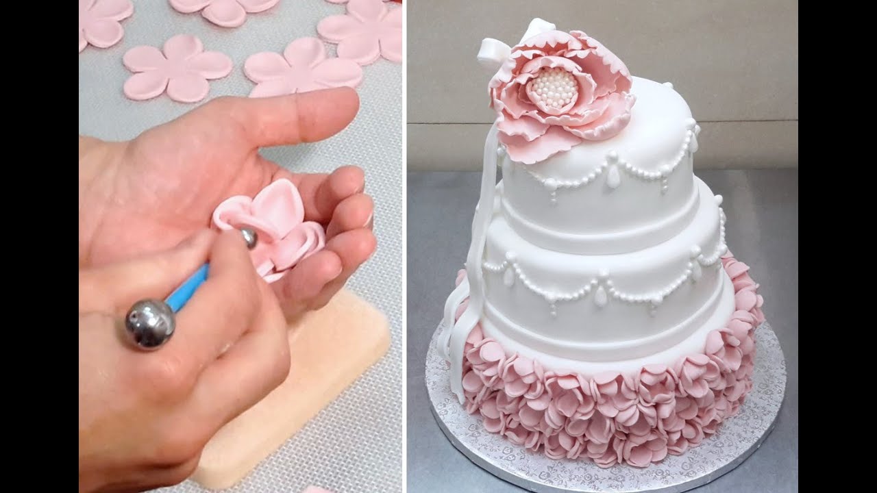Elegant Wedding Cake | How To Make by Cakes StepByStep