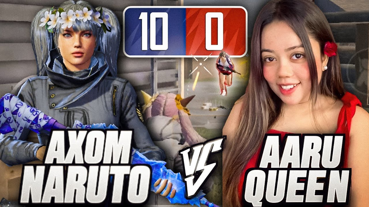 1v1 WITH PRO GIRL STREAMER @AaruQueenYT-i6w  | AXOM NARUTO.