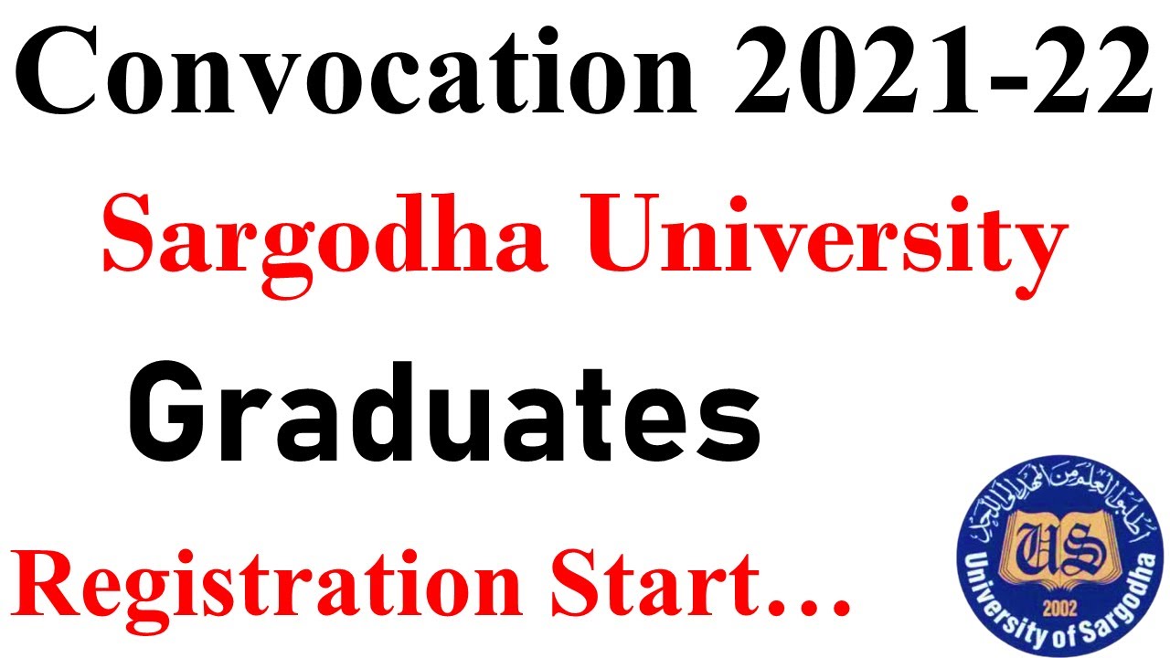 University of Sargodha 9th Convocation Online Apply | Graduates UOS | Sargodha University Official