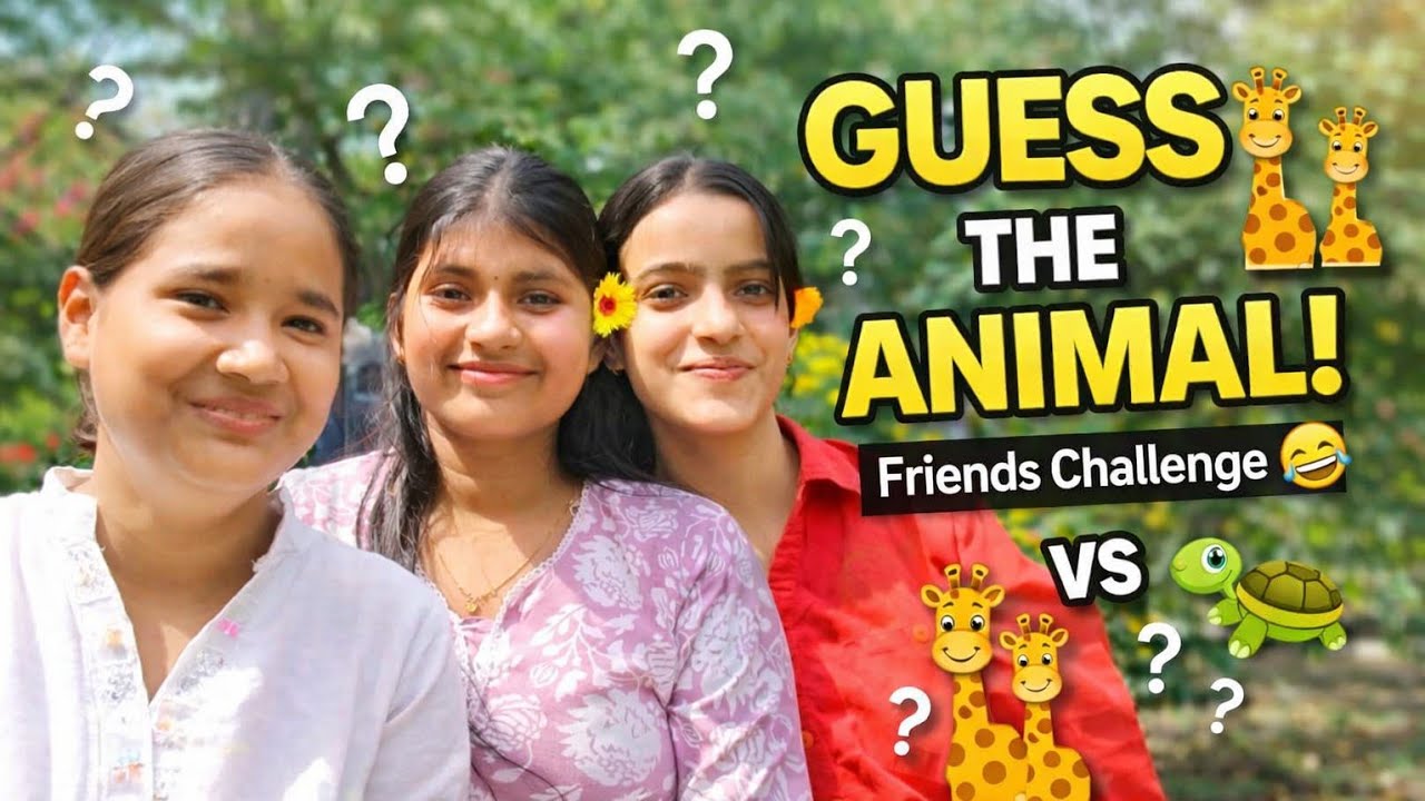 Guess The Animal Challenge with Friends 😂🦒🐢Kaun nikla sabse funny? 😭Full vlog on Monixpress ✨