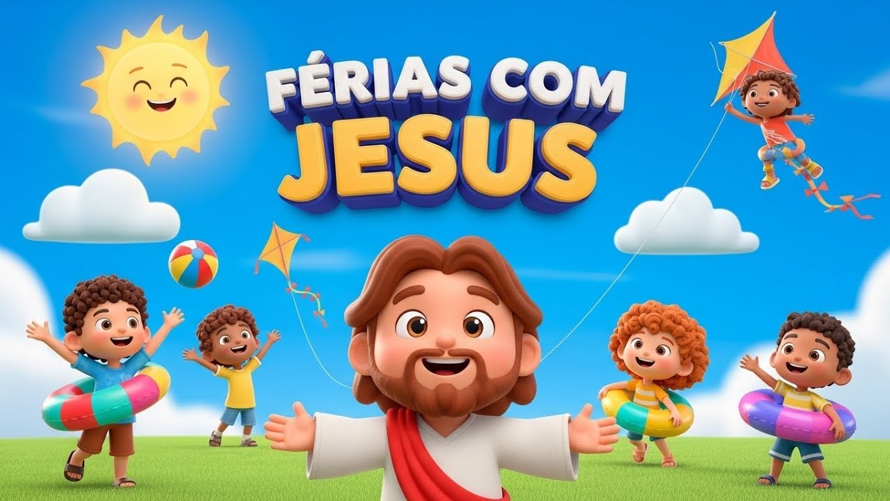 As Férias Mais Felizes com Jesus 🌈 | Música Infantil Gospel
