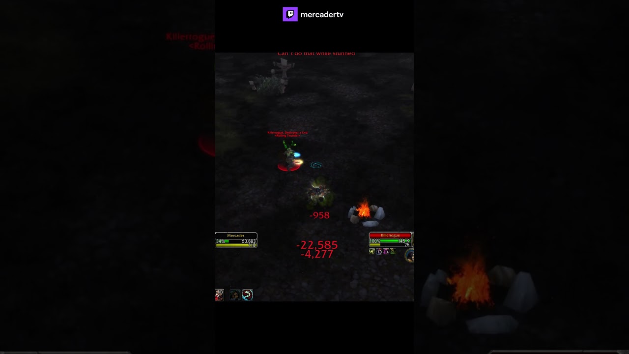 Legendary Dagger Rogue tries to gank Mercader #WorldofWarcraft