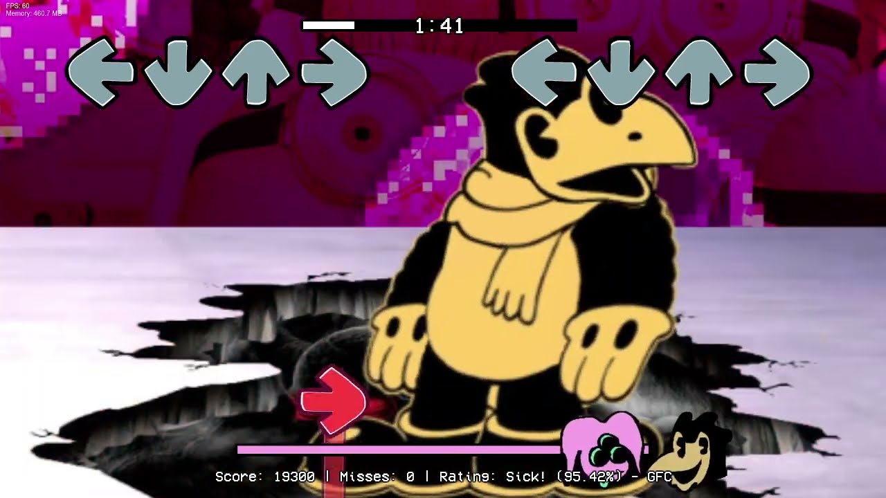 FNF- Creepee Cross- High Effort Titled Bendy Mod