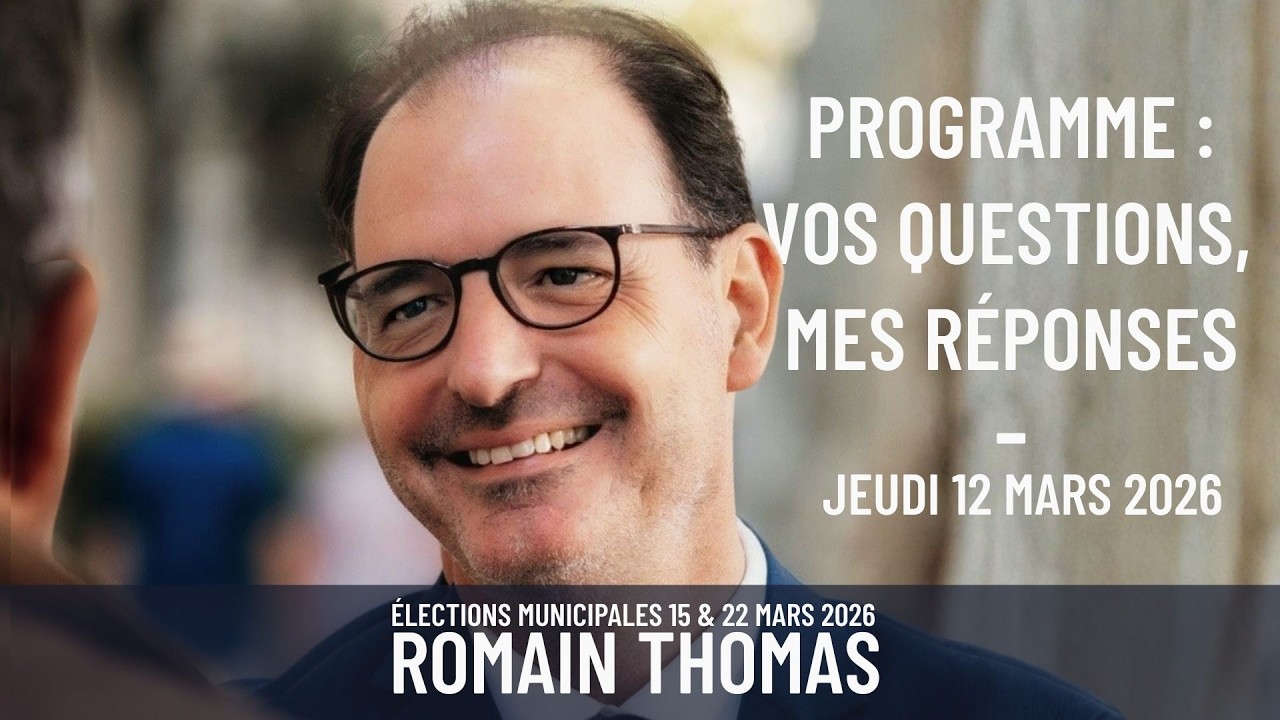 Programme : vos questions, mes réponses - 12 mars 2026