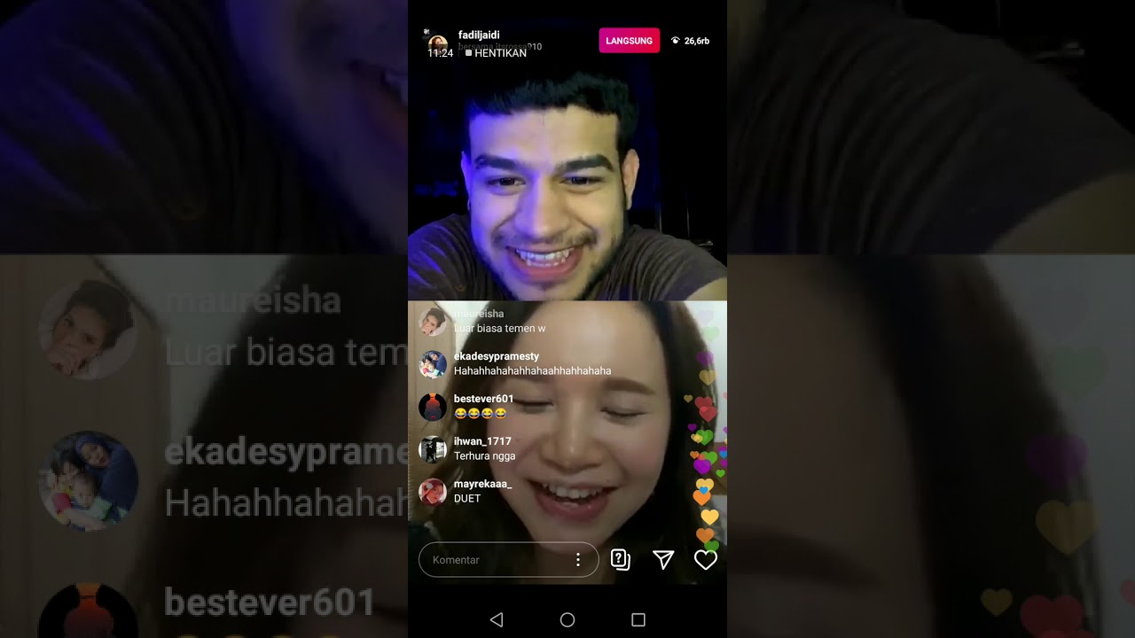 FADIL JAIDI KABUR LIHAT ROSSA | LIVE IG