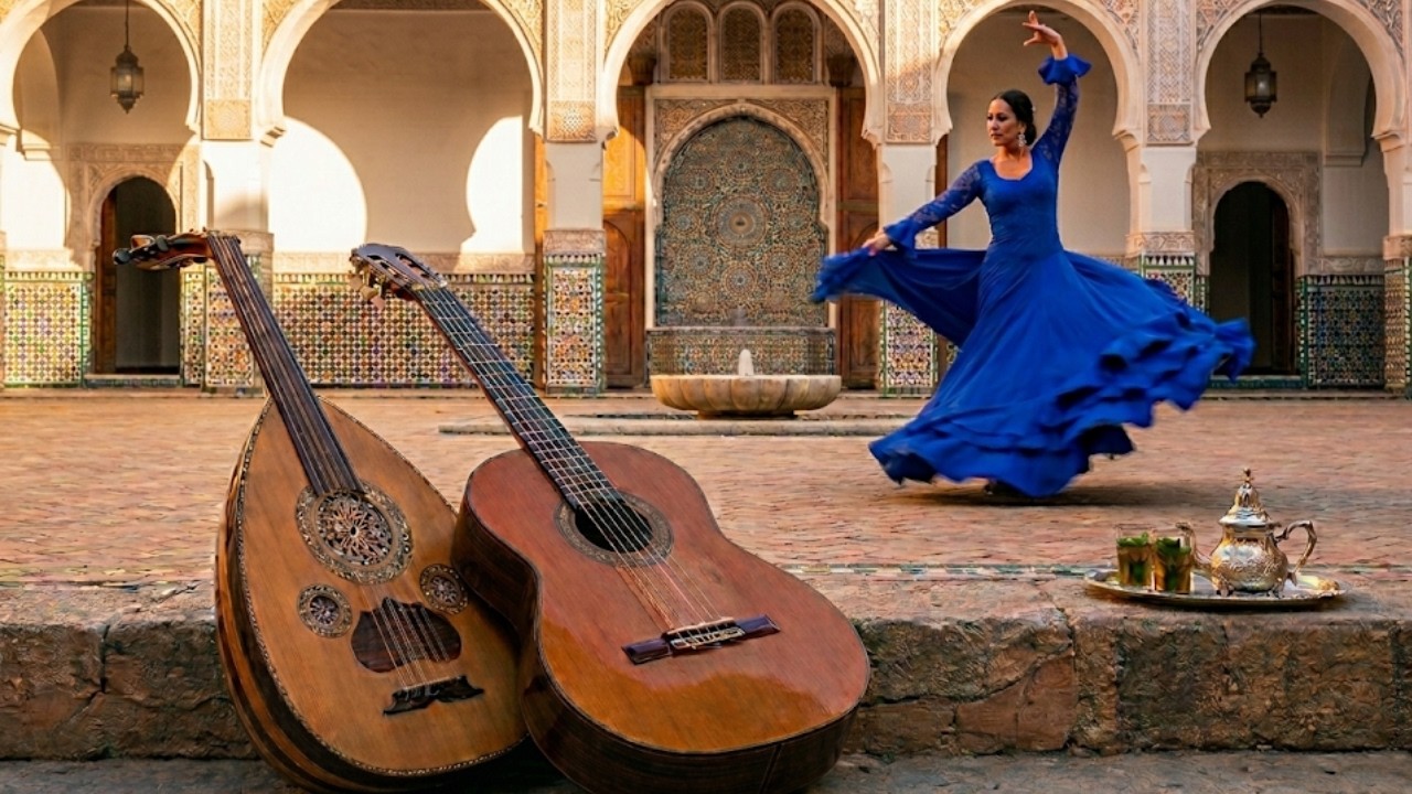 45 Min Elegant Instrumental | Arabic Oud & Spanish Guitar for Focus | Oud Synergy 08🏺