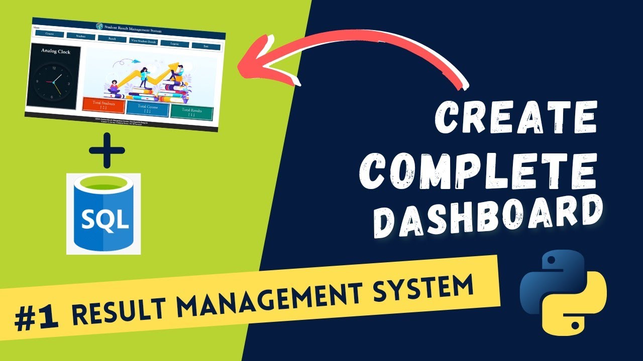 🚀🎓 #Part 1: Create Student Result Management System with Database in Python | Zero to Hero Course🔥🔥🔥