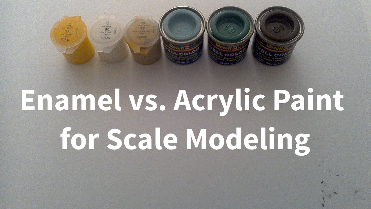 Enamel vs. Acrylic Paint for Scale Modeling