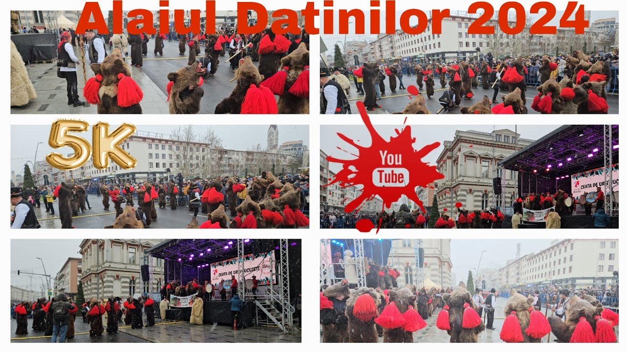 Alaiul Datini și obiceiuri 2024 !! O ninsoare superba!! Bacău!!