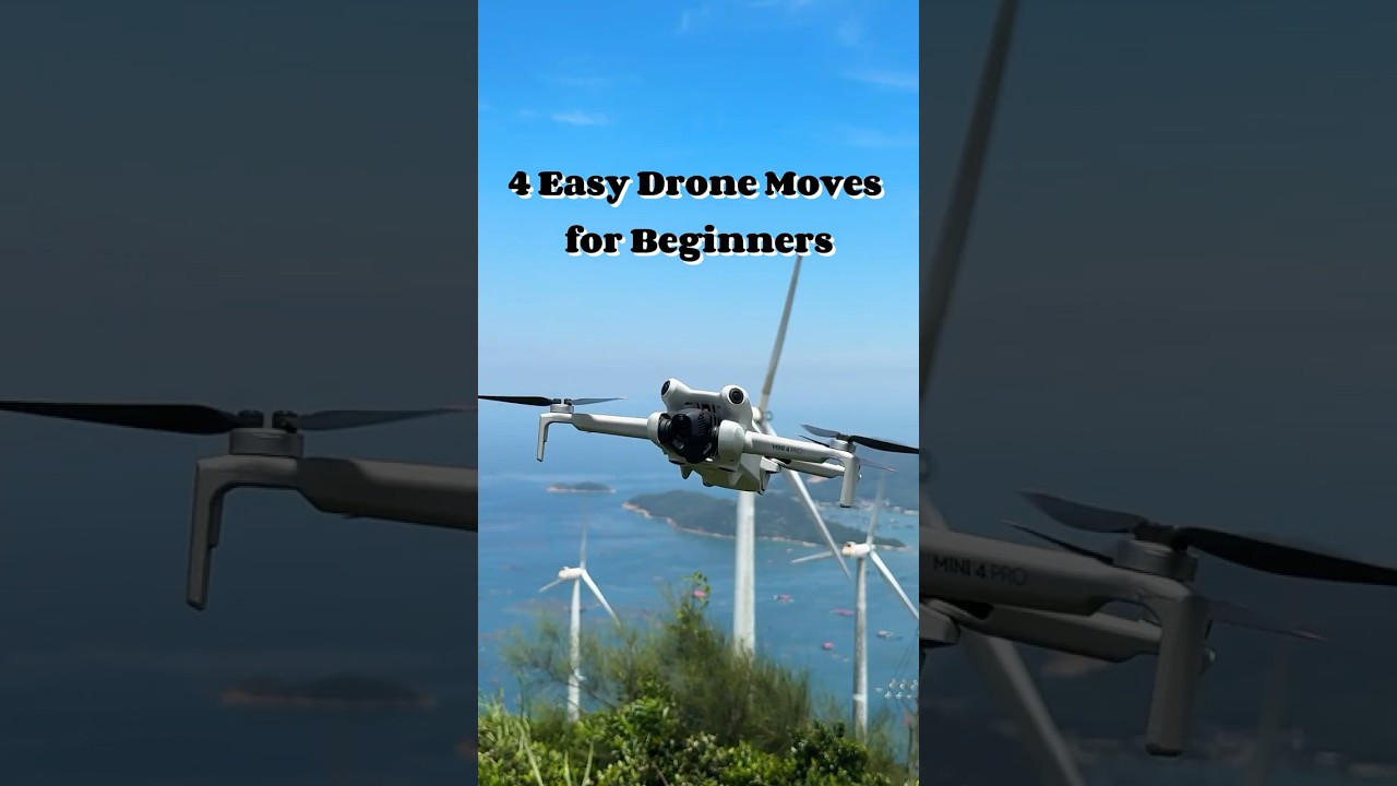 New to drones? Try out these 4 beginner moves for cinematic footage ✨DJI Mini 4 Pro