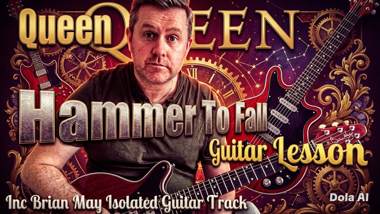 Queen Hammer To Fall Guitar Lesson (Brian May Isolated Guitar Track)