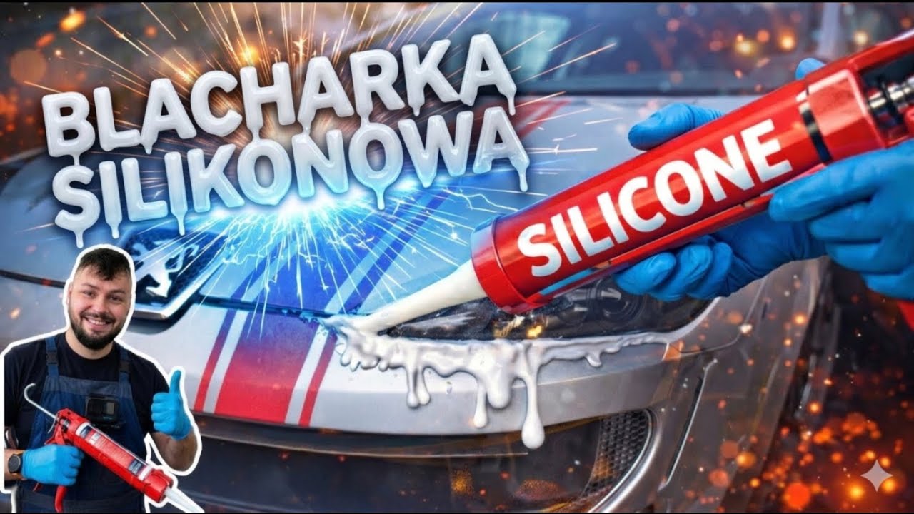 Blacharka Silikonowa Robię Spasy Na Silikon,Naprawa Auta Z Użyciem Silikonu,Peugeot 407