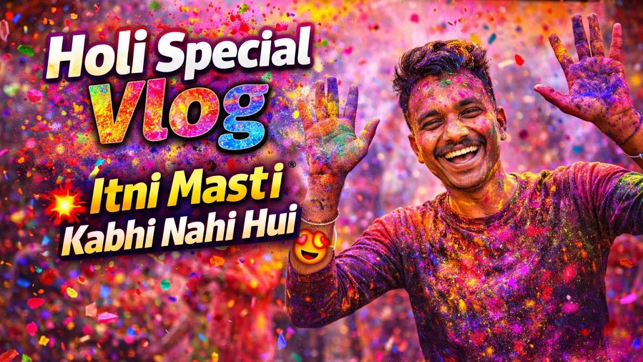 Holi Special Vlog 💥 | Itni Masti Kabhi Nahi Hui 😍🔥 | #vlog #holi #viral 