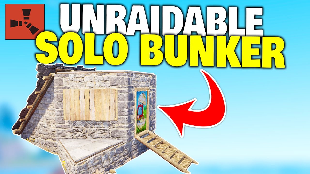 I Lived in an Unraidable 1x1 Solo Bunker Base for 4 Days - Rust