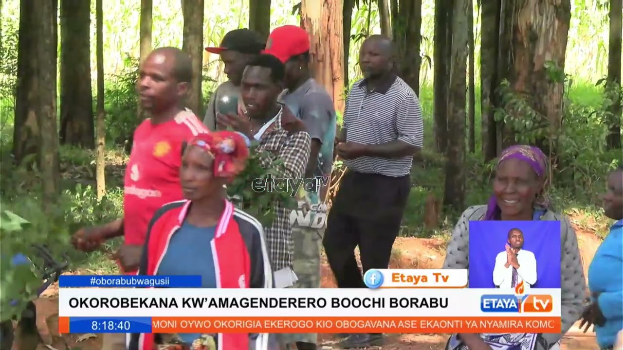 Boochi Borabu residents stage demonstration on what they term as lack of development from area MCA