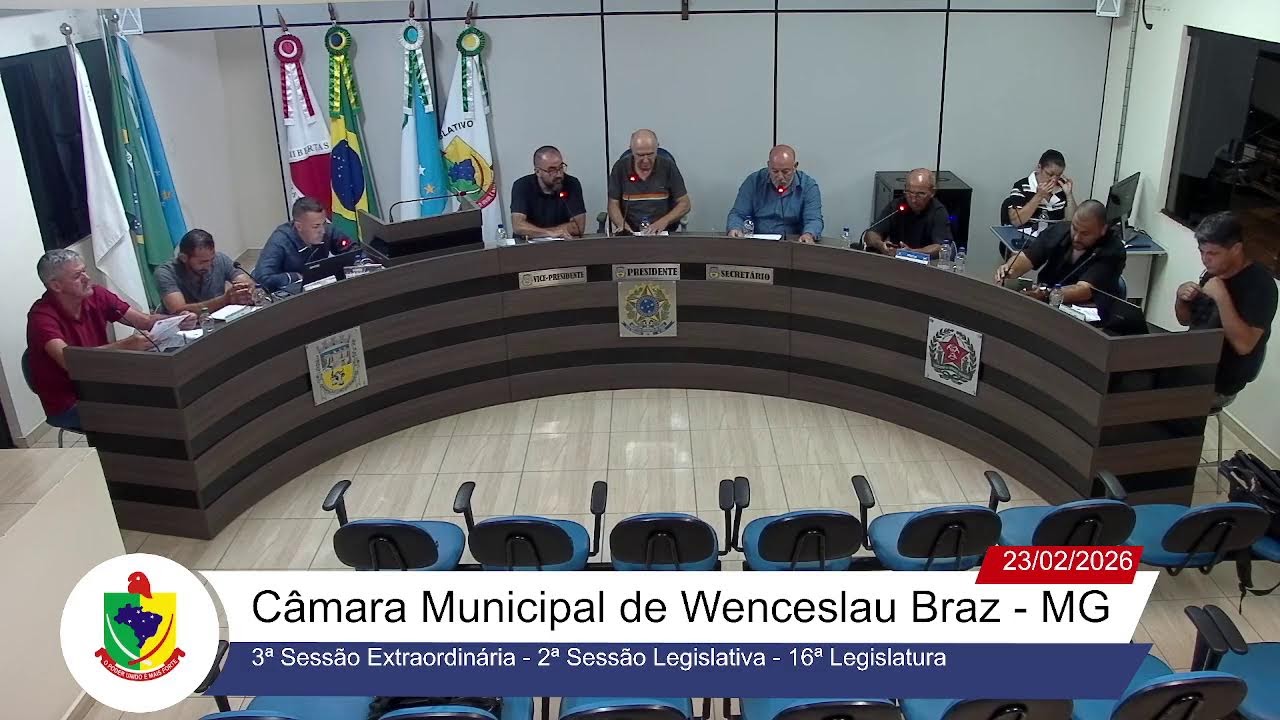 3ª Sessão Extraordinária - 2ª Sessão Legislativa - 16ª Legislatura do dia 23-02-2026