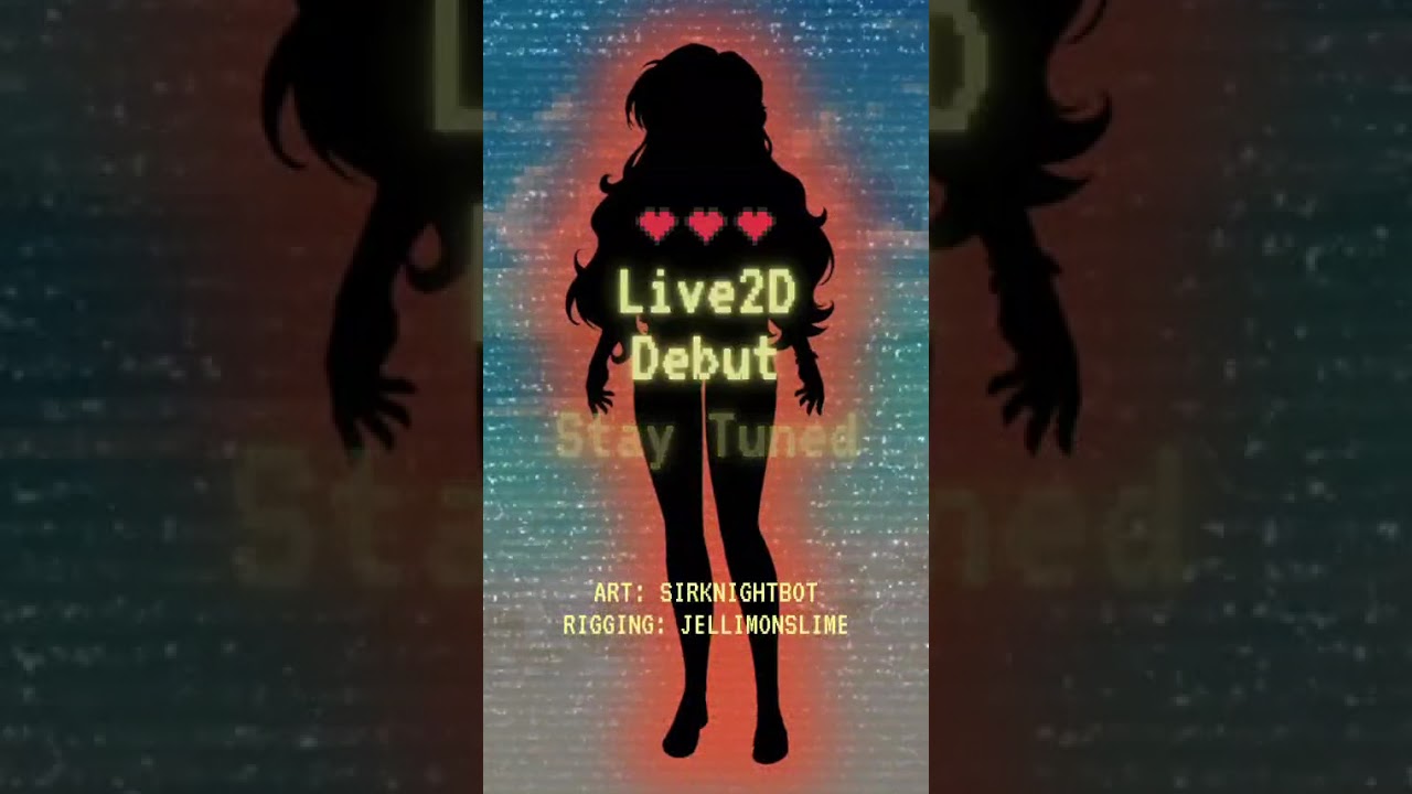 Retro VTuber LIVE2D DEBUT Teaser 🌺 #vtuber #live2d