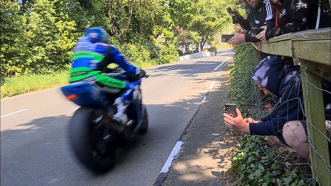Bottom of Barregarrow - Isle of Man TT 2023